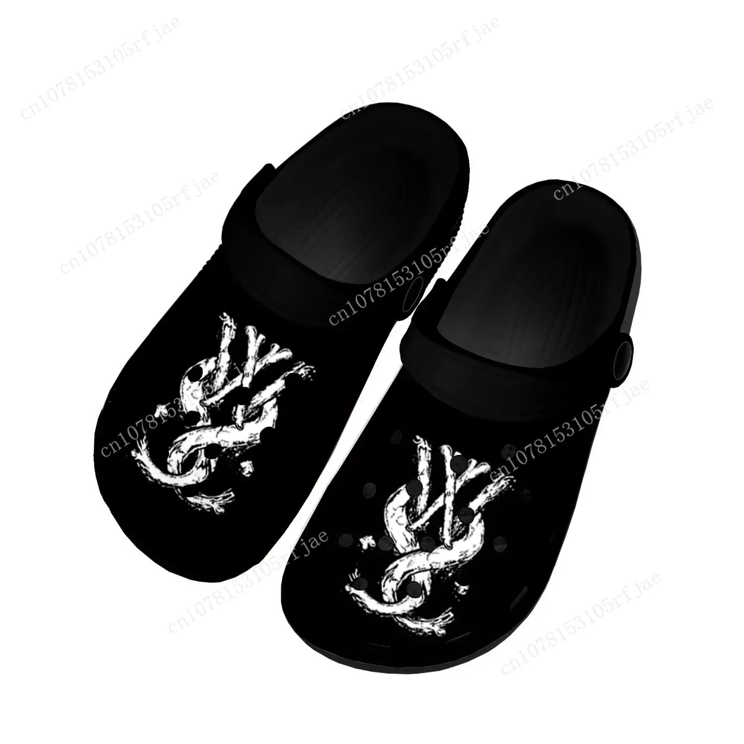 

While She Sleeps Metalcore Band Home Clogs Custom Water Shoes Mens Womens Teenager Shoes Clog Breathable Beach Hole Slippers