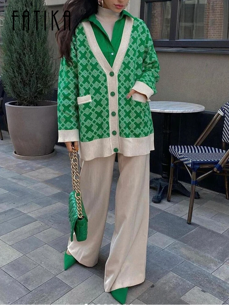 Fatika Autumn Winter Women Cardigan Sweater Long Sleeve Casual Spring V Neck Femme Knitted 2022 Clothing 
Fatika Autumn Winter Women Cardigan Sweater Long Sleeve Casual Spring V Neck Femme Knitted 2022 Clothing