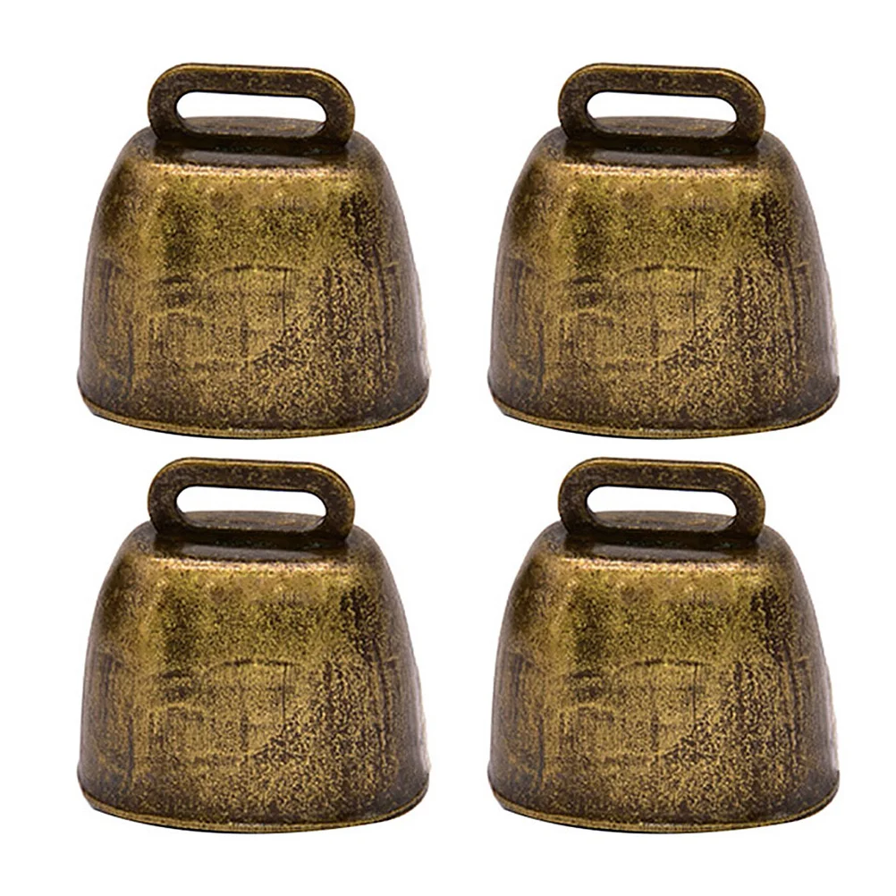 

Bells Pet Vintage Bells Metal Cow Bell Iron Tinkle Music Decorations Bells Rustic Grazing Supplies Collar Anti-lost Hanging
