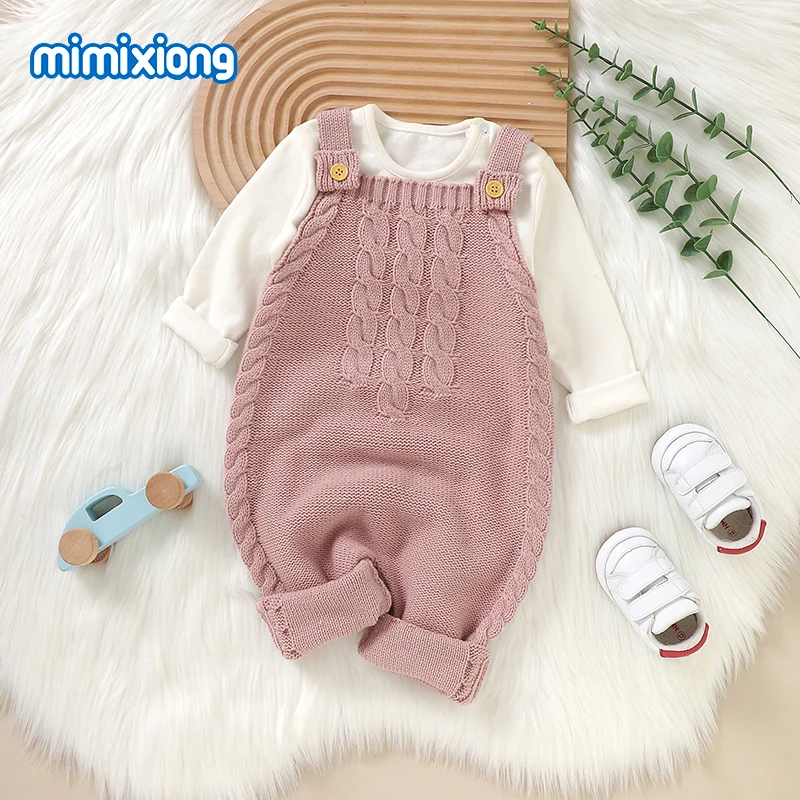 Baby Rompers Boy Girl Spring Autumn Solid Sleeveless Jumpsuits Playsuits One Piece Knitted Newborn Infant Toddler Babies Clothes
Baby Rompers Boy Girl Spring Autumn Solid Sleeveless Jumpsuits Playsuits One Piece Knitted Newborn Infant Toddler Babies Clothes