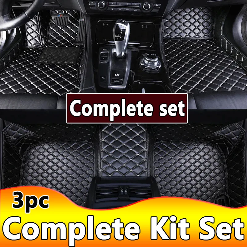 

Car Floor Mats For HONDA Insight 2010-2012 Kit set Waterproof Carpet Luxury Leather Mat Full Set Car Accessories