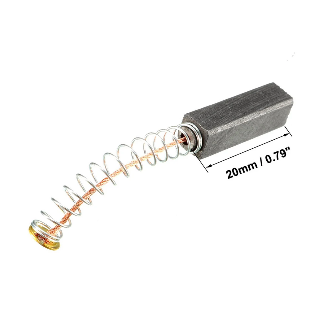 Durable Carbon Brushes Power Tool 20x6x6mm Electric Motors Metal Parts Spring Length 30mm 10pcs For Angle Grinders
Durable Carbon Brushes Power Tool 20x6x6mm Electric Motors Metal Parts Spring Length 30mm 10pcs For Angle Grinders