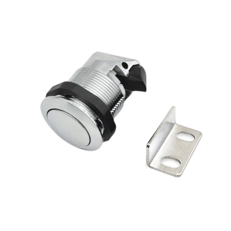 

Keyless RVs Push Cabinet Locks, Metal Push Button,Campers Cupboard Knob RVs Compartment Latches Catches Hardware