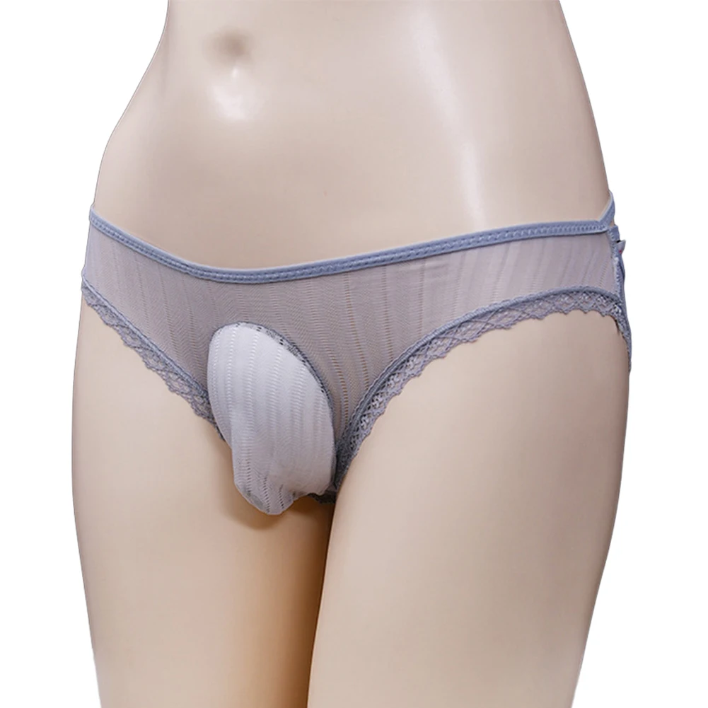 Sexy Sissy Bulge Pouch Panties Mens Sheer See-through Lace Underwear Hollow Erotic Lingerie Transparent Seductive Underpants
Sexy Sissy Bulge Pouch Panties Mens Sheer See-through Lace Underwear Hollow Erotic Lingerie Transparent Seductive Underpants