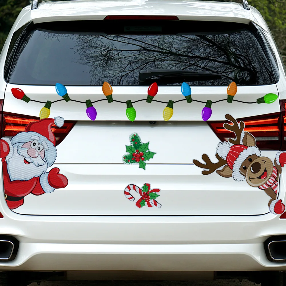 Christmas Car Sticker Magnetic Decal Refrigerator Magnets Light Bulb Santa Claus Elk Snowman Reflective Sticker Car Decoration
Christmas Car Sticker Magnetic Decal Refrigerator Magnets Light Bulb Santa Claus Elk Snowman Reflective Sticker Car Decoration