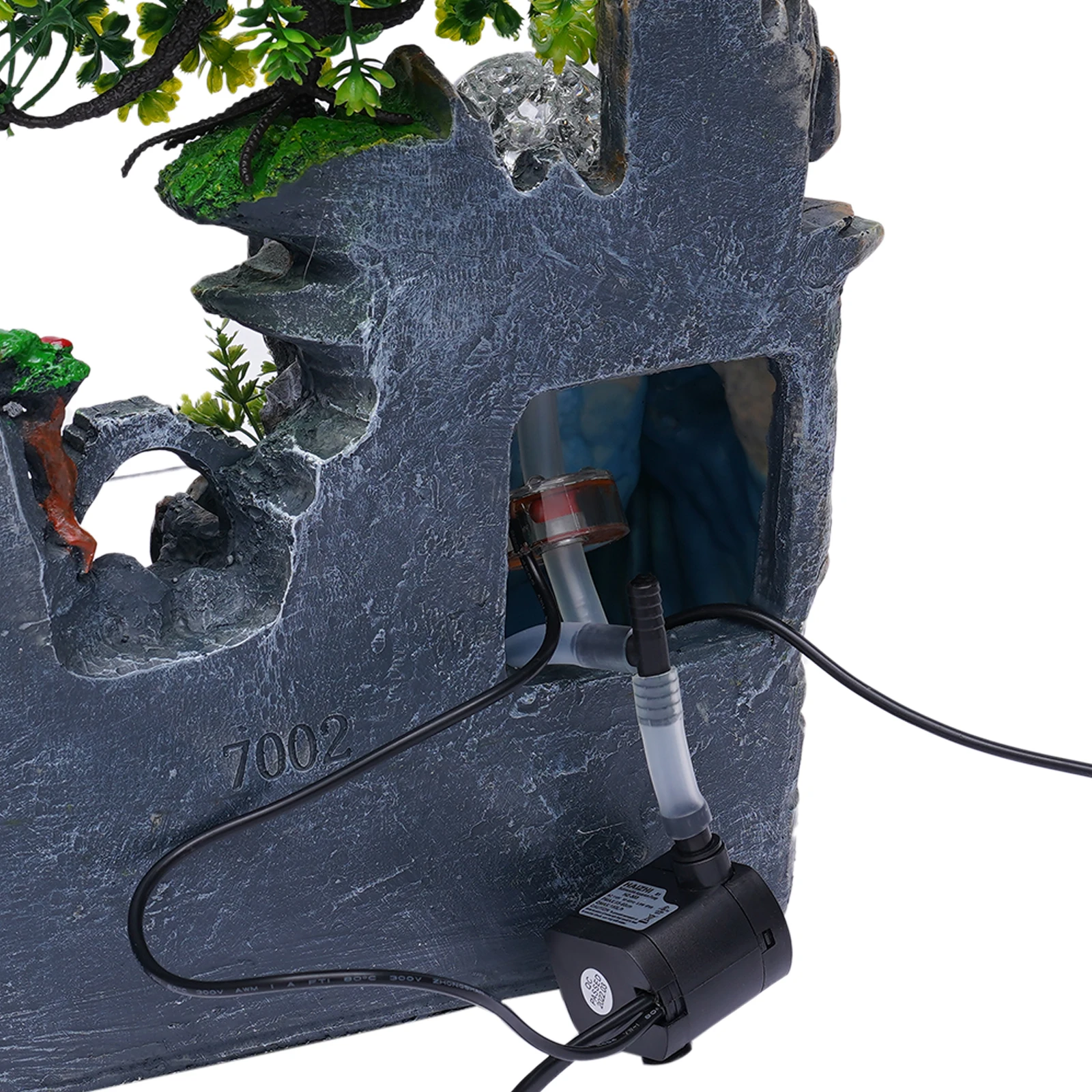 Rockery Fountain Small Rockery Water Fountain Indoor with LED Lamp Atomization Effect Suitable for Office Decoration Rockery Fountain Small Rockery Water Fountain Indoor with LED Lamp Atomization Effect Suitable for Office Decoration