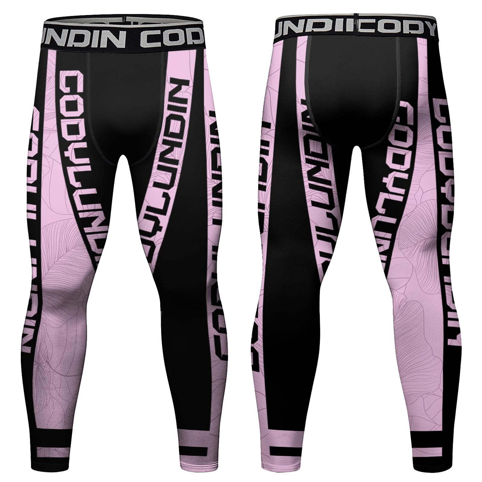 

Cody Lundin Wholesale OEM High quality Running Gym Compression Tights Custom Sublimation Print Sport Leggings For Men Adults