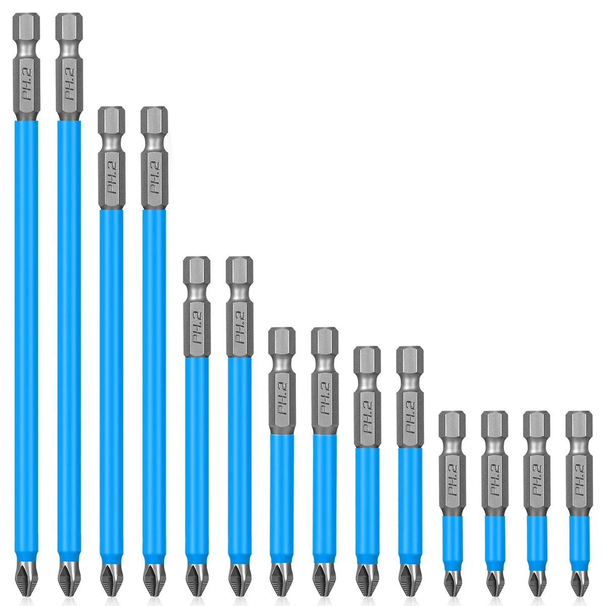 

14 шт. набор магнитных нескользящих бит для отвертки набор ударных бит 1/4 дюйма набор сверл с шестигранным хвостовиком