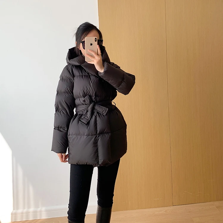 Winter Women's Down Jackets Ultra Light Warm Casual Coat Female Puffer Jacket With Belt Plus Size Hooded Short Parka 20 Mallzona Sec2f5ca46bf24eaeb513d0b785d7ac4a3 Winter Women's Down Jackets Ultra Light Warm Casual Coat Female Puffer Jacket With Belt Plus Size Hooded Short Parka Mallzona