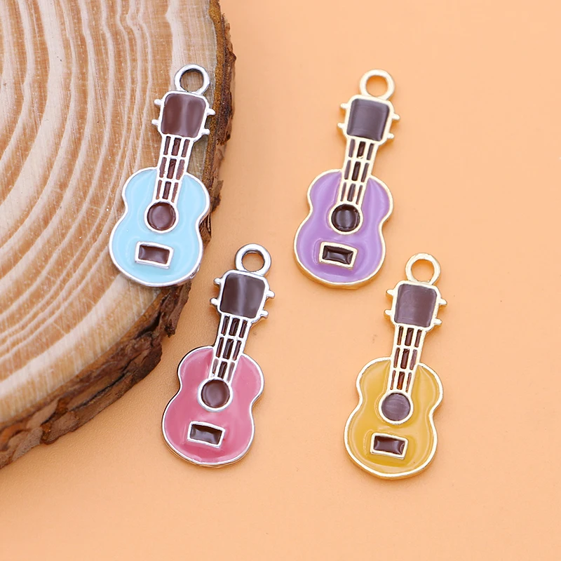 10Pcs Enamel Gold Color Guitar Music Charm Pendant for Jewelry DIY Making Bracelet Women Necklace Earrings Accessories Findings
10Pcs Enamel Gold Color Guitar Music Charm Pendant for Jewelry DIY Making Bracelet Women Necklace Earrings Accessories Findings