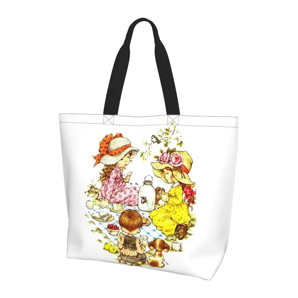 Custom Kawaii Sarah Kay Shopping Canvas Bags Women Portable Large Capacity Groceries Girl Roses And Watering Tote Shopper Bags 43 Sec30cd4fc394490e913aafb0fff924aeu