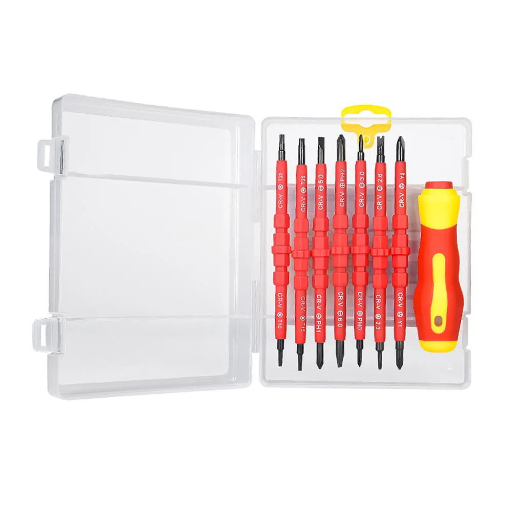 Nutdrivers Insulated Screwdriver 1000V Slotted Cross Driver With Tester Pen Electricians Computer Repair Tools Hand Tools
Nutdrivers Insulated Screwdriver 1000V Slotted Cross Driver With Tester Pen Electricians Computer Repair Tools Hand Tools