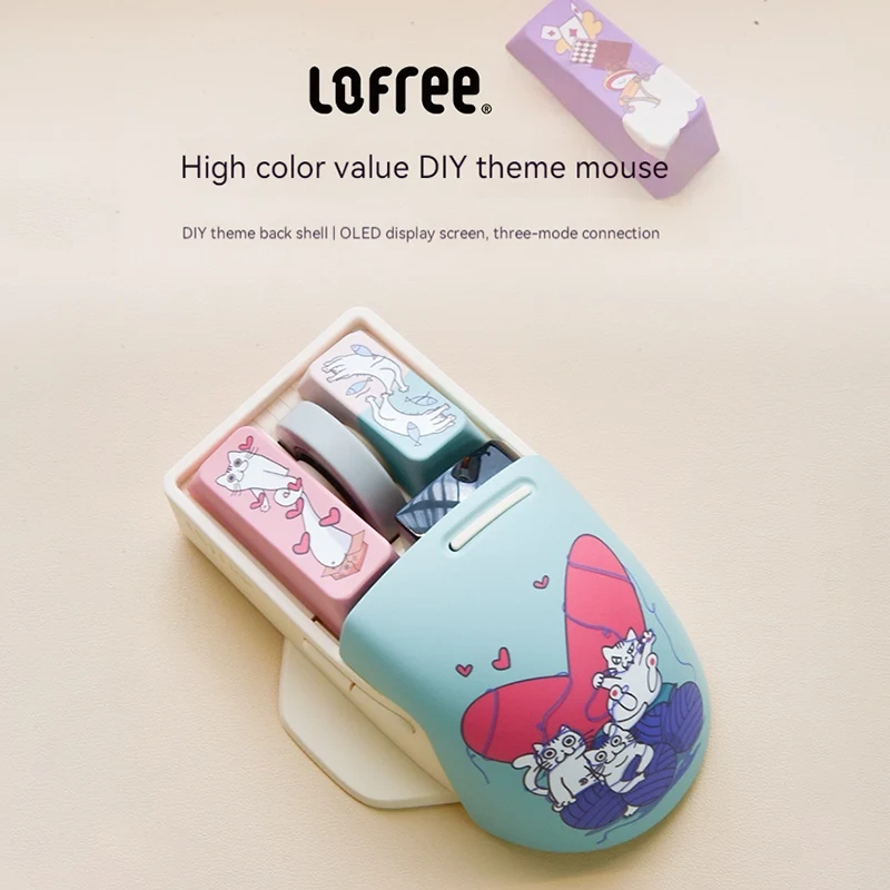 Lofree Vintage Mouse Wireless Bluetooth 2.4g Tri-mode Rechargeable Mouse Mechanical Keyboard Esports Game Computer Office Gift
Lofree Vintage Mouse Wireless Bluetooth 2.4g Tri-mode Rechargeable Mouse Mechanical Keyboard Esports Game Computer Office Gift
