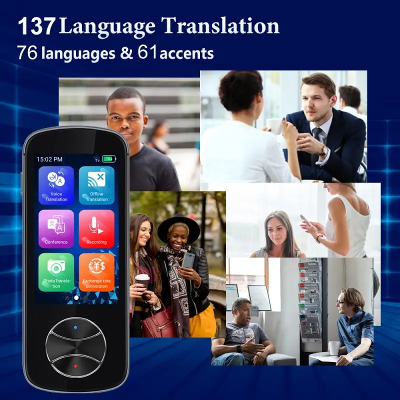 NEW V10 Portable Language Translator 137 Languages Two-Way Real-Time WiFi/Offline Recording/Photo Translatio Language Translator
NEW V10 Portable Language Translator 137 Languages Two-Way Real-Time WiFi/Offline Recording/Photo Translatio Language Translator