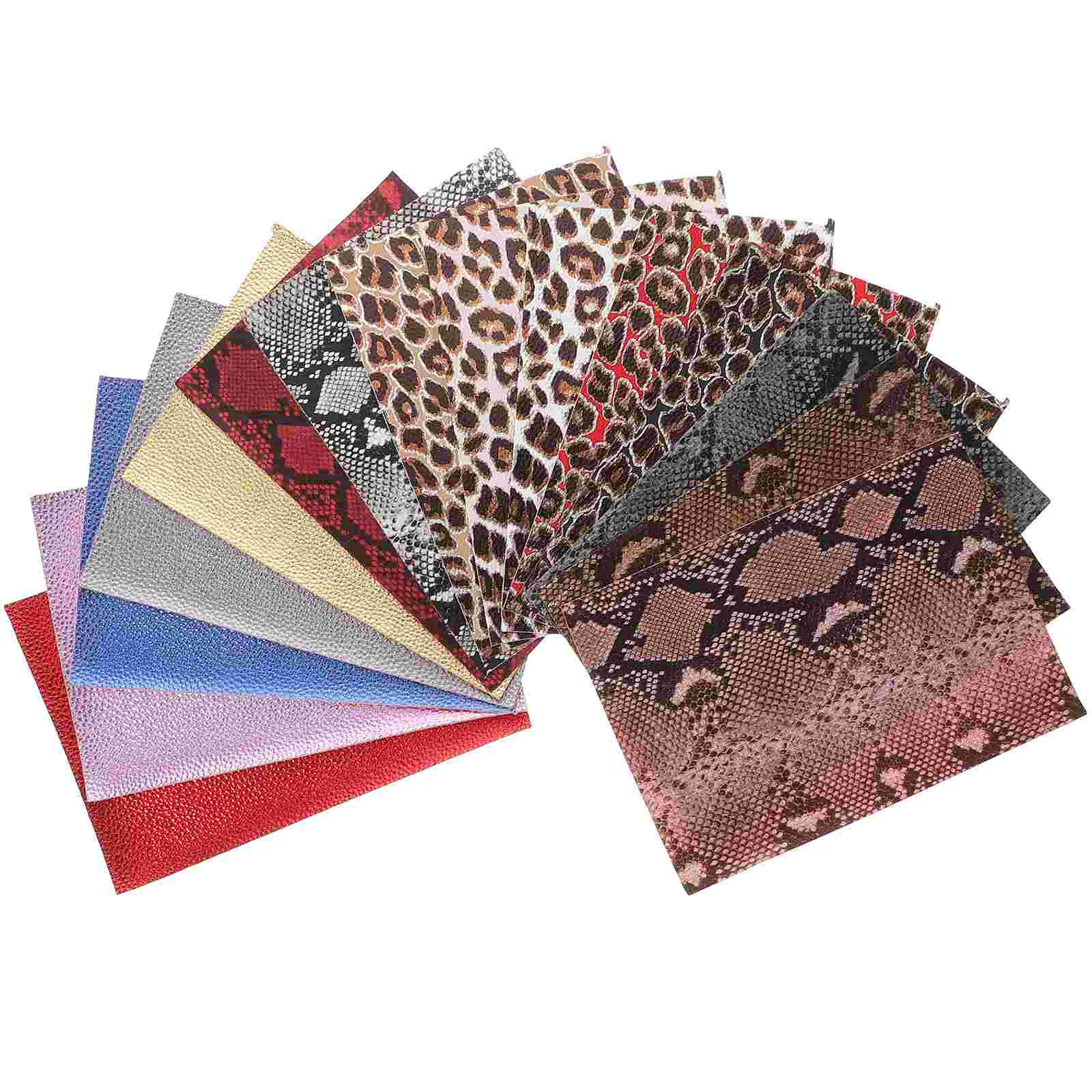 15pcs PU Sheet Sewing Fabric DIY Craft Material Multi-use Faux Sheets 
15pcs PU Sheet Sewing Fabric DIY Craft Material Multi-use Faux Sheets