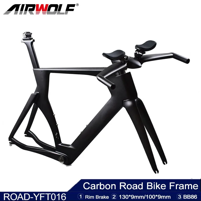 Carbon TT Bike Frameset T800 Carbon Fiber Time Trial Racing Bike Frame Disc Brake Full Carbon TT Road Bicycle Frame Triathlon 
Carbon TT Bike Frameset T800 Carbon Fiber Time Trial Racing Bike Frame Disc Brake Full Carbon TT Road Bicycle Frame Triathlon
