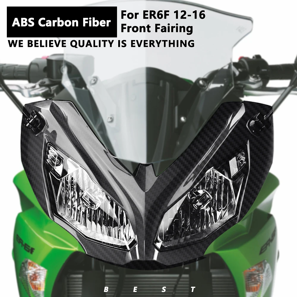 For KAWASAKI ER6F ER-6F 2012-2016 Carbon Fiber Color Motorcycle Front Fairing Mudguard Fit Splash Guard Fairing
For KAWASAKI ER6F ER-6F 2012-2016 Carbon Fiber Color Motorcycle Front Fairing Mudguard Fit Splash Guard Fairing