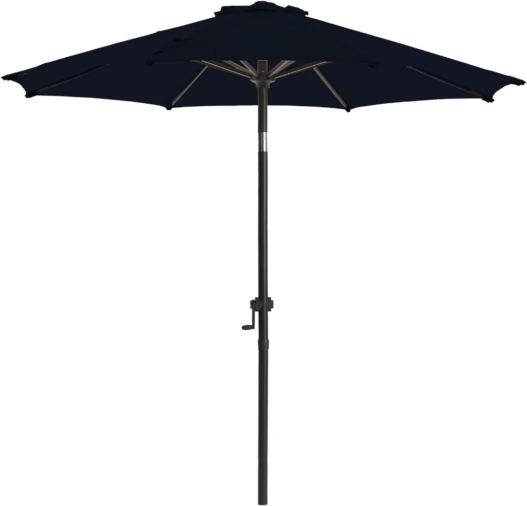 

wikiwiki 9 FT Patio Umbrellas Outdoor Table Market Umbrella with Push Button Tilt/Crank,8 Sturdy Ribs