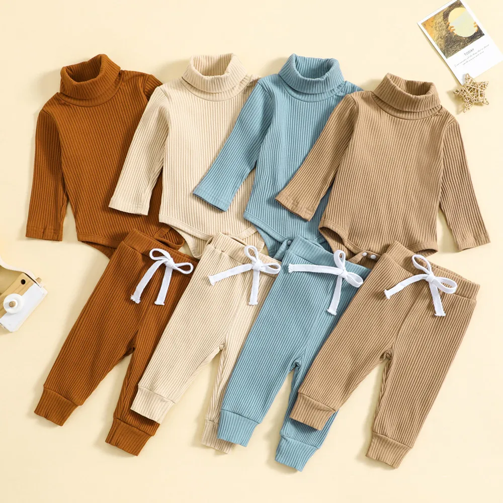 0-24Month Autumn clothes baby sets High-Neck Boys romper Trousers 2pcs sets solid stripe Jumpsuit for newborn infants clothing
0-24Month Autumn clothes baby sets High-Neck Boys romper Trousers 2pcs sets solid stripe Jumpsuit for newborn infants clothing