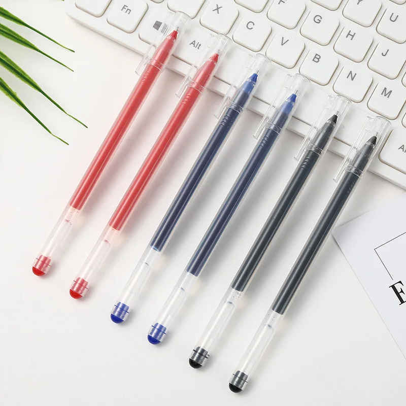 6 Pcs/Set High Capacity Gel Pen 0.5mm Black Blue Red Big Capacity Ink Student Test Office Signature Pens School Writing Supplies
6 Pcs/Set High Capacity Gel Pen 0.5mm Black Blue Red Big Capacity Ink Student Test Office Signature Pens School Writing Supplies