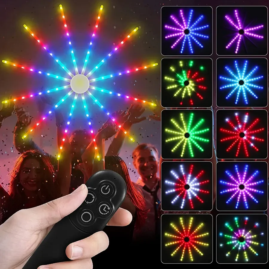 Christmas LED Firework Lights Outdoor Hanging Starburst Lights With Remote RGB Dandelion Light Meteor Shower Rain Light
Christmas LED Firework Lights Outdoor Hanging Starburst Lights With Remote RGB Dandelion Light Meteor Shower Rain Light