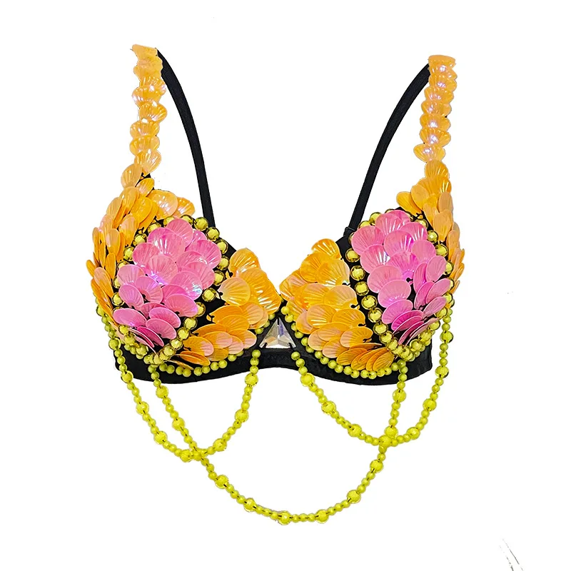 Festival Cosplay Party Sexy Sequins Top Bra Girls Anime Sexy Mermaid Ariel Princess Sequins Nightclub Show Bra Belly Dance Bra
Festival Cosplay Party Sexy Sequins Top Bra Girls Anime Sexy Mermaid Ariel Princess Sequins Nightclub Show Bra Belly Dance Bra