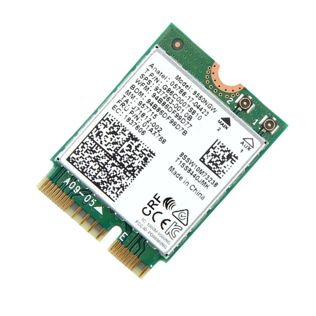 1730 Мбит/с для Intel Dual Band Wireless AC 9560 Desktop Kit Bluetooth 5,0 802.11Ac M.2 CNVI 9560NGW Wifi Card
1730 Мбит/с для Intel Dual Band Wireless AC 9560 Desktop Kit Bluetooth 5,0 802.11Ac M.2 CNVI 9560NGW Wifi Card