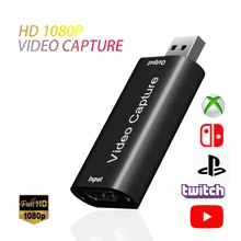 Mini HD 1080P HDMI-compatible To USB 2.0 Video Capture Card Game Recording Box for Computer Youtube OBS Etc. Live Streaming Mini HD 1080P HDMI-compatible To USB 2.0 Video Capture Card Game Recording Box for Computer Youtube OBS Etc. Live Streaming