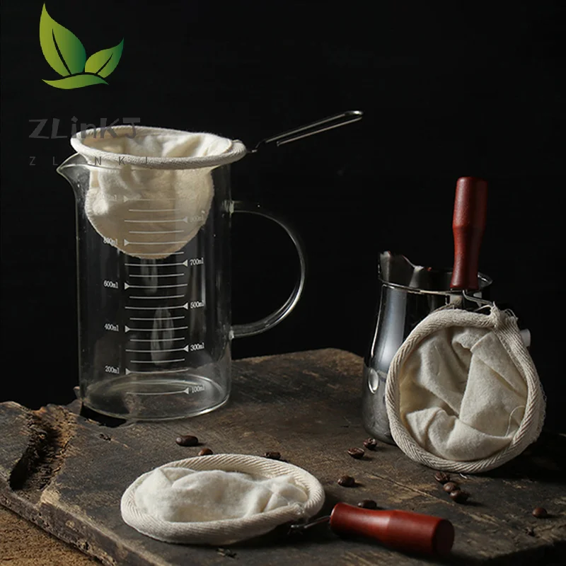 Reusable Handmade Coffee Filter Bag Coffee Filter With Wooden Handle Filter Pack Flannel Pot Cloth Mesh Basket Tool
Reusable Handmade Coffee Filter Bag Coffee Filter With Wooden Handle Filter Pack Flannel Pot Cloth Mesh Basket Tool