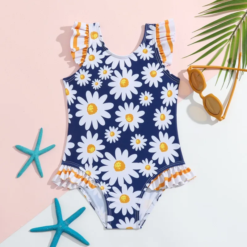 New Girl's Swimsuits Sweet Little Daisy Print Sleeveless One-Piece Swimwear Baby Kids Fashion Swimming Clothes Chic Bathing Suit
New Girl's Swimsuits Sweet Little Daisy Print Sleeveless One-Piece Swimwear Baby Kids Fashion Swimming Clothes Chic Bathing Suit