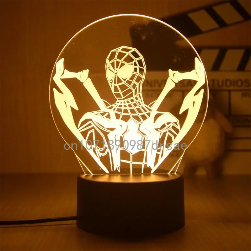 Disney Spidermans Iron-man Series Peripheral Nightlight High-grade Decoration Bedroom Colorful Cool Decorative Lights
Disney Spidermans Iron-man Series Peripheral Nightlight High-grade Decoration Bedroom Colorful Cool Decorative Lights