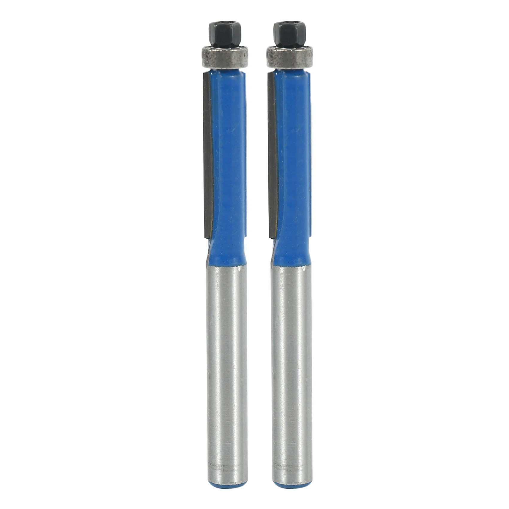 2pcs 2.6 inch Long 2 Edges Flush Trim Router Bit 1/4 inch x 1/4 inch for Carpenter
2pcs 2.6 inch Long 2 Edges Flush Trim Router Bit 1/4 inch x 1/4 inch for Carpenter