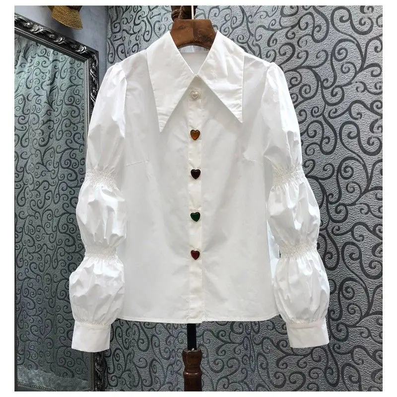 Women Shirt Elegant Office Button Up Long Sleeve Shirts Puff Long Sleeve Blouses Business Ladies Top Female 2023 News Tops C330
Women Shirt Elegant Office Button Up Long Sleeve Shirts Puff Long Sleeve Blouses Business Ladies Top Female 2023 News Tops C330