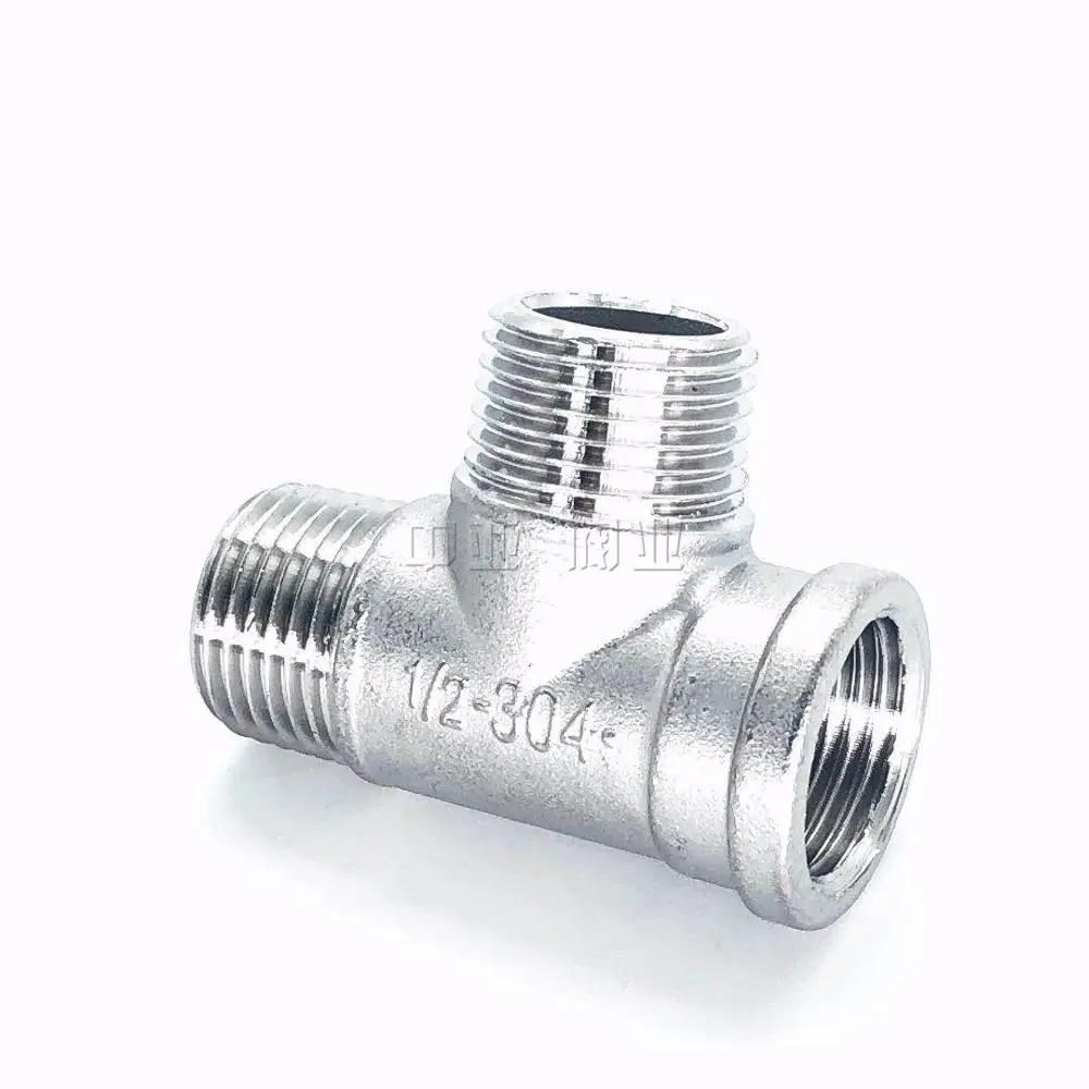 male+male+Female Threaded 3 Way Tee T Pipe Fitting 1/2" 3/4" 1" BSP Threaded SS304 Stainless Steel
male+male+Female Threaded 3 Way Tee T Pipe Fitting 1/2" 3/4" 1" BSP Threaded SS304 Stainless Steel