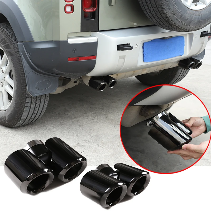 Stainless Steel Car Accessories Exhaust Tail Throat Muffler Four-out Tail Pipe For Land Rover Defender 90 110 2020 2021 2022
Stainless Steel Car Accessories Exhaust Tail Throat Muffler Four-out Tail Pipe For Land Rover Defender 90 110 2020 2021 2022