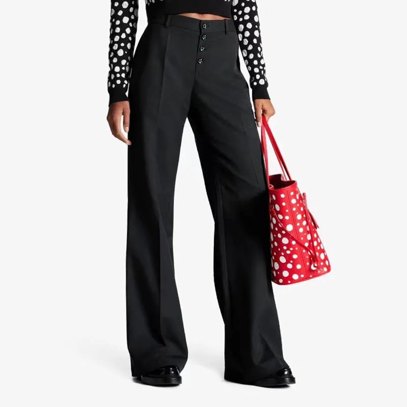 10.26 Women Fashion Design Colorful Polka Dot Single Breasted High Waist Slim Straight Pants
10.26 Women Fashion Design Colorful Polka Dot Single Breasted High Waist Slim Straight Pants
