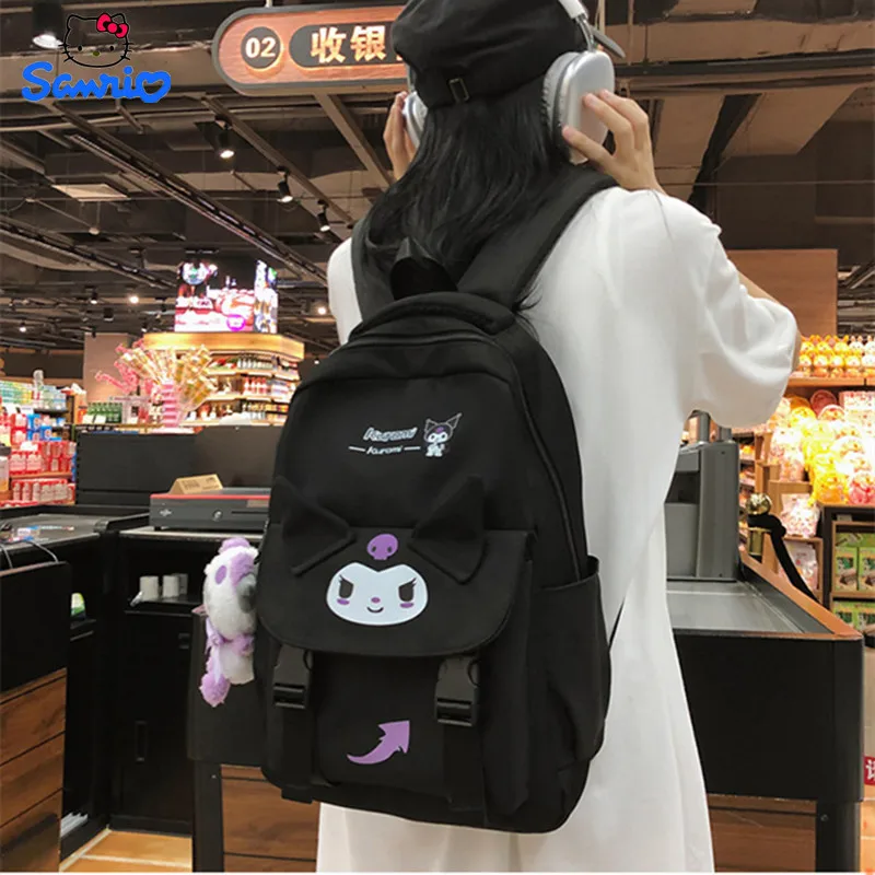 Melody Kuromi Backpack Sanrio Kawaii Student's Middle School High School Children Capacity Schoolbag Large Computer Pendant Bag
Melody Kuromi Backpack Sanrio Kawaii Student's Middle School High School Children Capacity Schoolbag Large Computer Pendant Bag