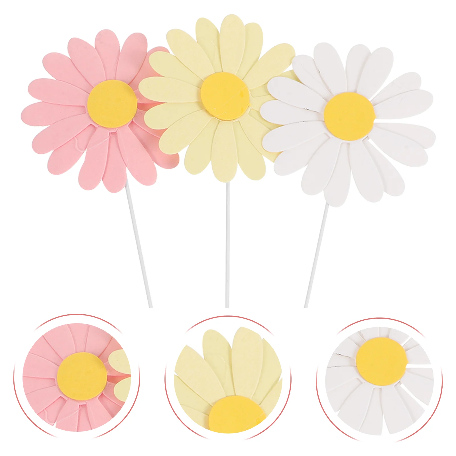 

Daisy Cupcake Toppers Cake Pick Flower Cake Topper Daisy Flower Cake Picks Birthday Cake Picks Daisy Flower Cake Toppers