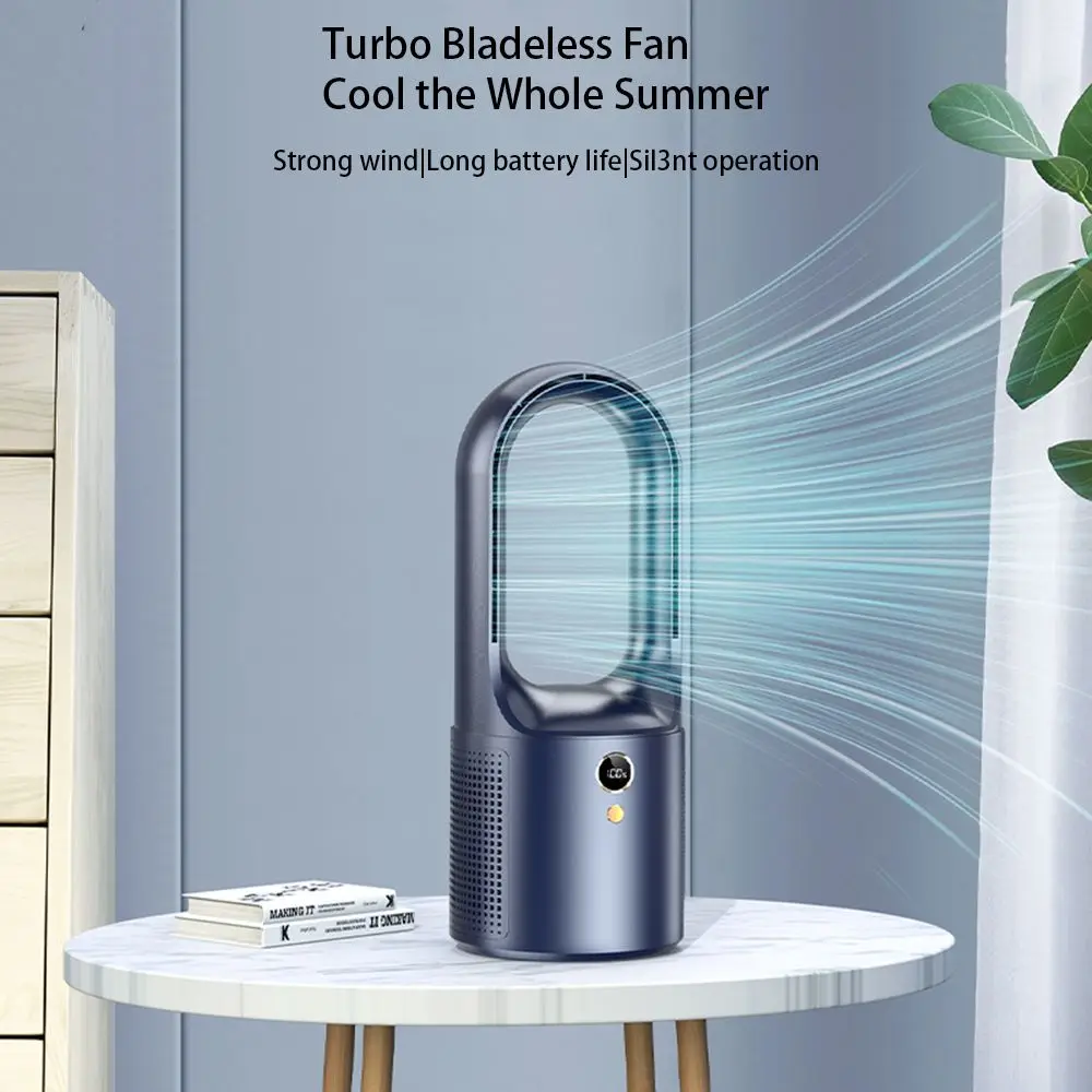Household Desk Turbo Bladeless Electric Fan USB Rechargeable 2000mAh Battery Silent Mini Portable Air Cooling Fan 6-speed Wind
Household Desk Turbo Bladeless Electric Fan USB Rechargeable 2000mAh Battery Silent Mini Portable Air Cooling Fan 6-speed Wind