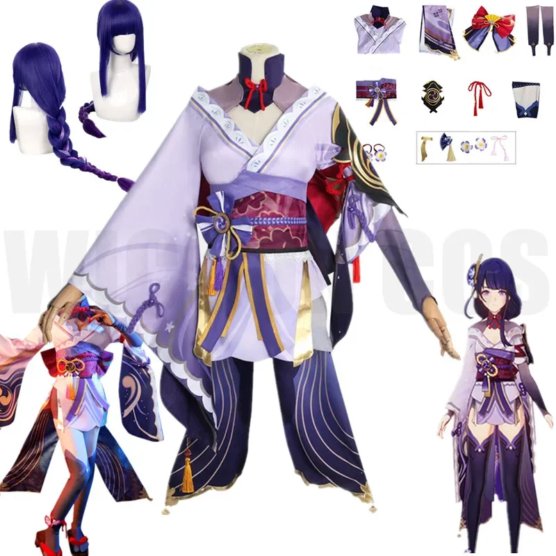 Raiden Shogun Genshin Impact Cosplay Costume Wig Cosplay Sexy Women Kimono Dress Outfit Halloween RolePlay Costume
Raiden Shogun Genshin Impact Cosplay Costume Wig Cosplay Sexy Women Kimono Dress Outfit Halloween RolePlay Costume