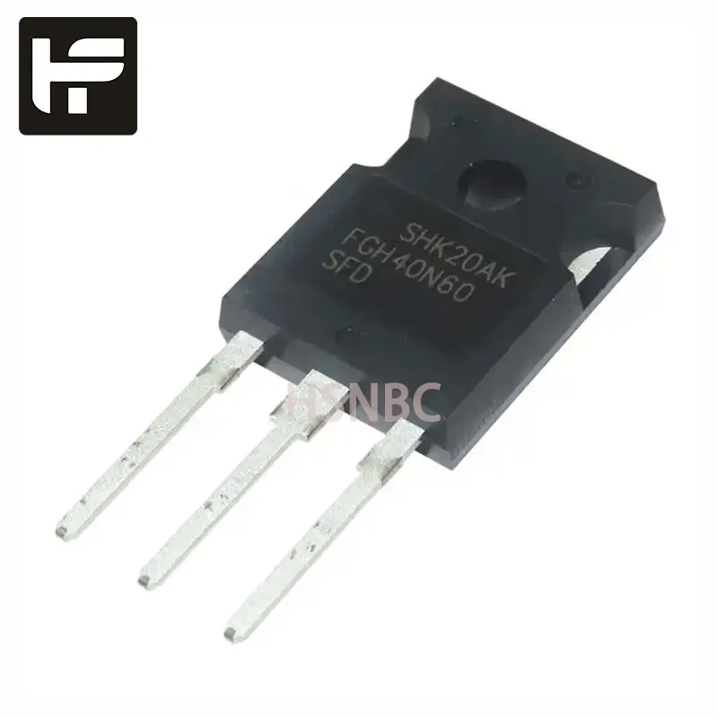 

5Pcs/Lot FGH40N60SFD FGH40N60 40N60 TO-247 600V 40A IGBT Field-effect Transistor 100% Brand New Original Stock