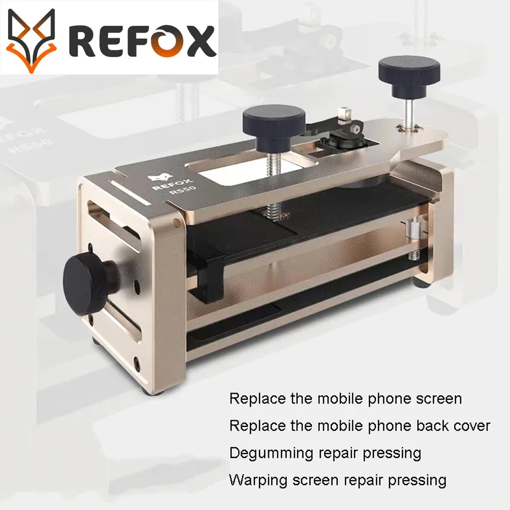 

REFOX RS50 2 in 1 Mobile Phone Opener Clamp for All Mobile Phone Back Cover Removal and Pressure-holding Fixture Repair Tool