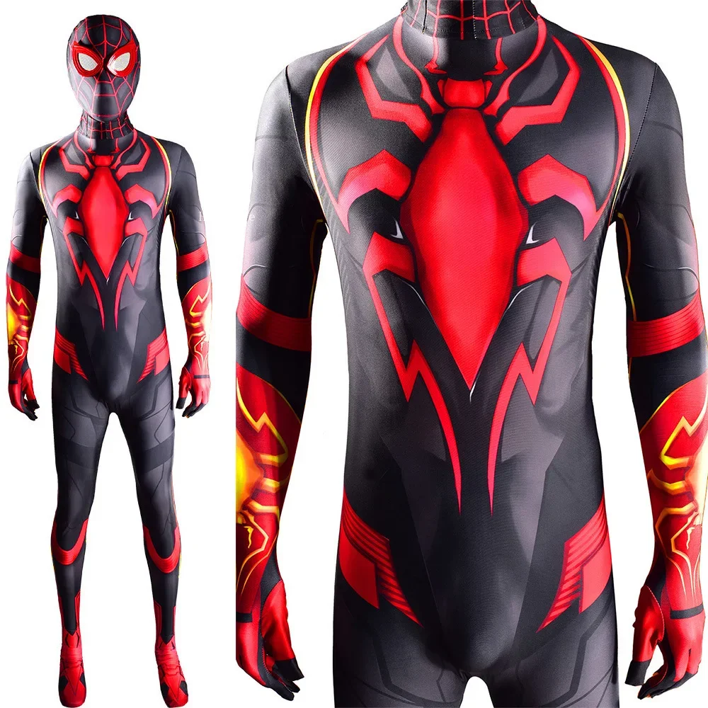 Marvel PS5 Miles Morales Bodysuit with Removable Mask Jumpsuit Zentai Tight Fitting Bodysuit Cos Costume for Birthday Gift
Marvel PS5 Miles Morales Bodysuit with Removable Mask Jumpsuit Zentai Tight Fitting Bodysuit Cos Costume for Birthday Gift