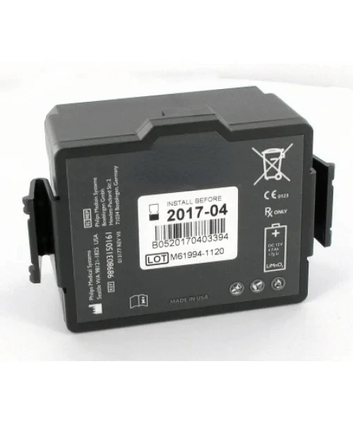 Compatible with Philips HeartStart FR3 AED 989803150161 Lithium Manganese Dioxide Battery
Compatible with Philips HeartStart FR3 AED 989803150161 Lithium Manganese Dioxide Battery