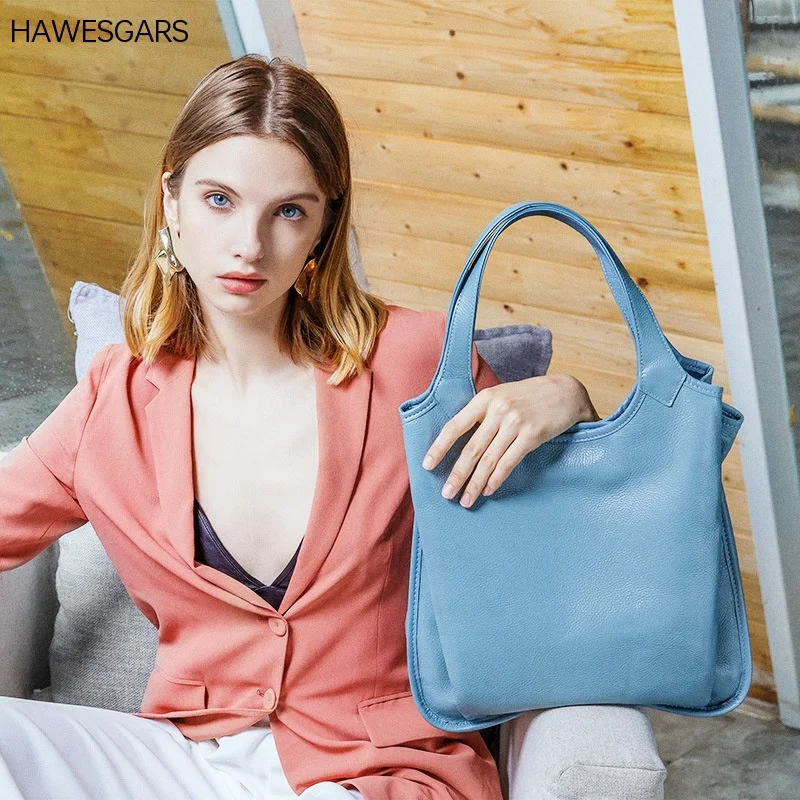HAWESGARS New Women Leather European and American Fashion Handbag Tote Bag Fashion Simple Shoulder Messenger Bag
HAWESGARS New Women Leather European and American Fashion Handbag Tote Bag Fashion Simple Shoulder Messenger Bag
