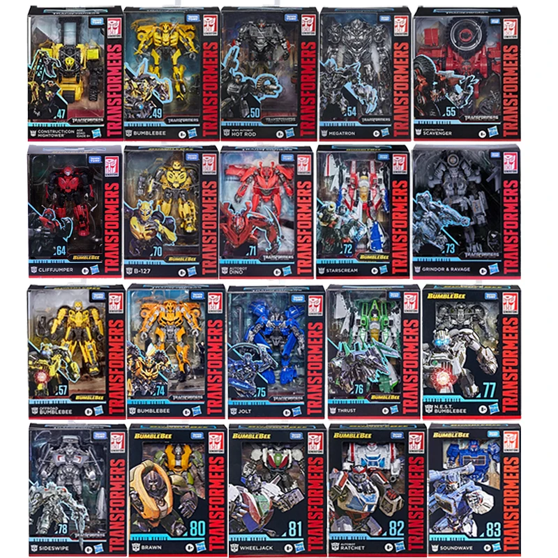 Transformer Studio Series SS44-83 SS54 55 57 64 66 77 71 80 82 Ratchet Wheeljack Shockwave Sideswipe Bumblebee Action Figure Toy
Transformer Studio Series SS44-83 SS54 55 57 64 66 77 71 80 82 Ratchet Wheeljack Shockwave Sideswipe Bumblebee Action Figure Toy