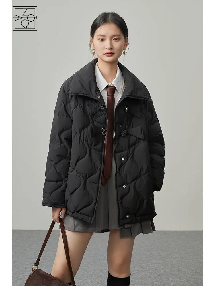 ZIQIAO Loose Comfortable Black Down Jacket Women 2022 Winter New Korean Style Fashion Office Lady Casual Bread Jacket Female
ZIQIAO Loose Comfortable Black Down Jacket Women 2022 Winter New Korean Style Fashion Office Lady Casual Bread Jacket Female