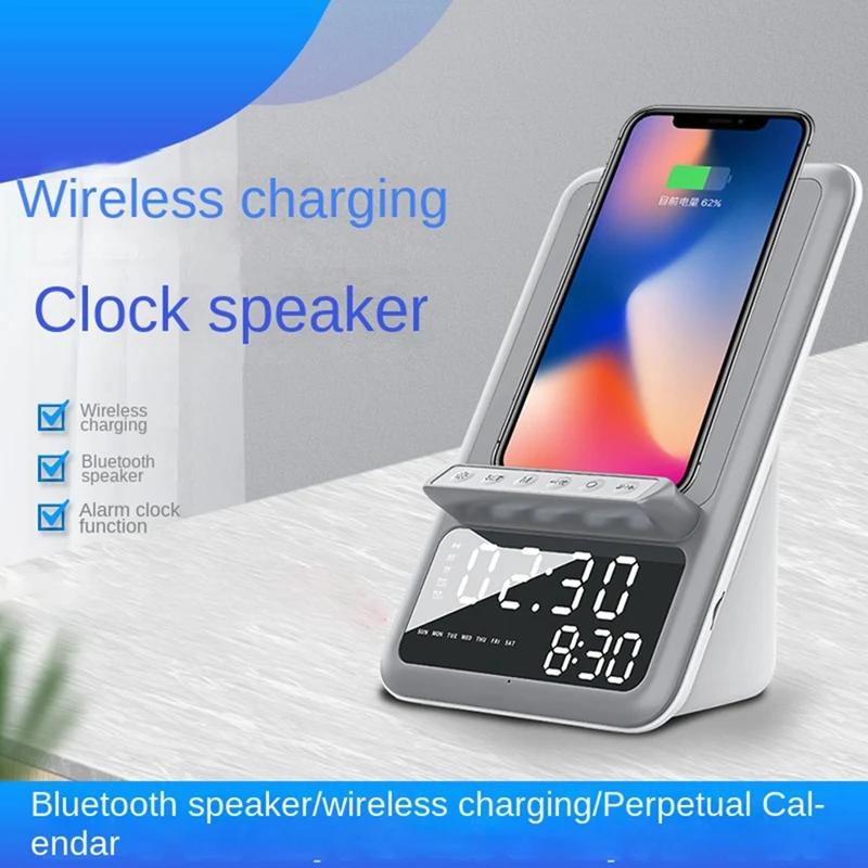 1 компл. Беспроводное зарядное устройство Bluetooth 5,0, многофункциональное Беспроводное зарядное устройство из пластика
1 компл. Беспроводное зарядное устройство Bluetooth 5,0, многофункциональное Беспроводное зарядное устройство из пластика