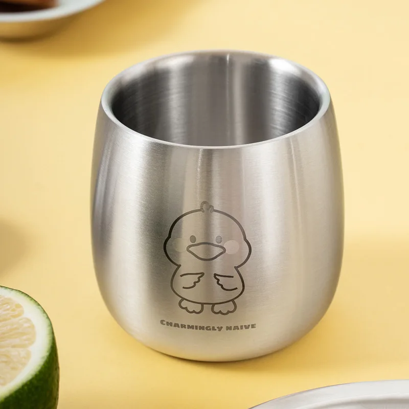 304 Stainless Steel Cartoon Water Cup Double Layer Anti Scalding Drinking Water Bottle Household Milk Cup Cute Kindergarten
304 Stainless Steel Cartoon Water Cup Double Layer Anti Scalding Drinking Water Bottle Household Milk Cup Cute Kindergarten