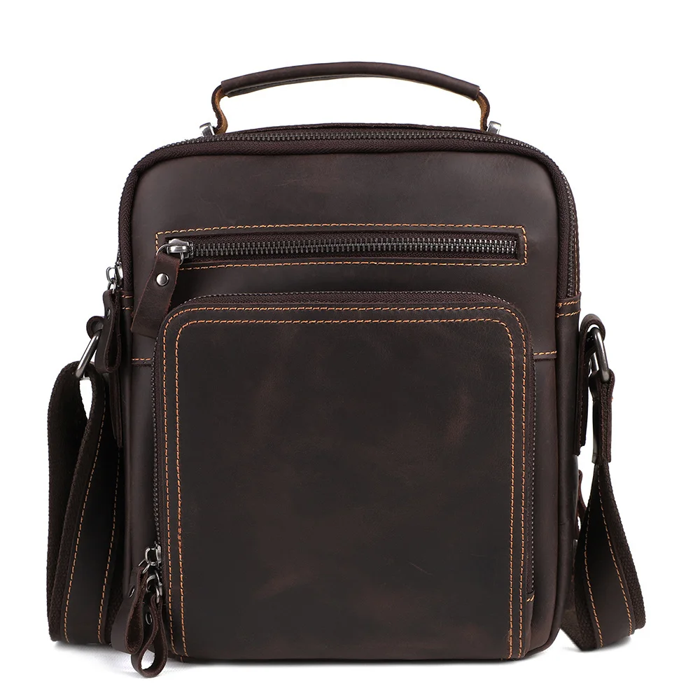 Genuine Leather Messenger Bag for Men Vintage Crazy Horse Leather Crossbody Bags Shoulder Bags High Quality Male Handbag
Genuine Leather Messenger Bag for Men Vintage Crazy Horse Leather Crossbody Bags Shoulder Bags High Quality Male Handbag